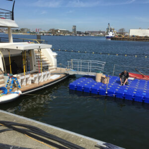 Candock floating scaffold or work raft
