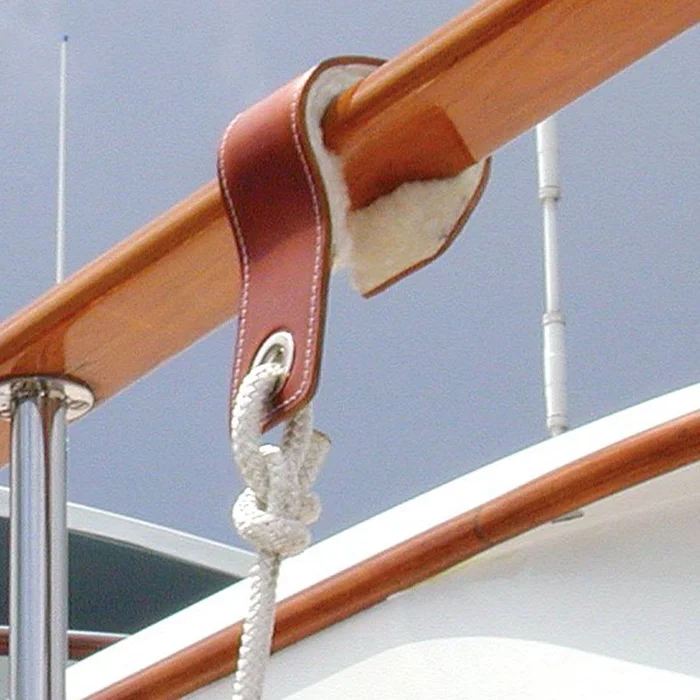 Megafend fender hook wooden railing 3 fender hooks superyacht suppliers megafend caprail
