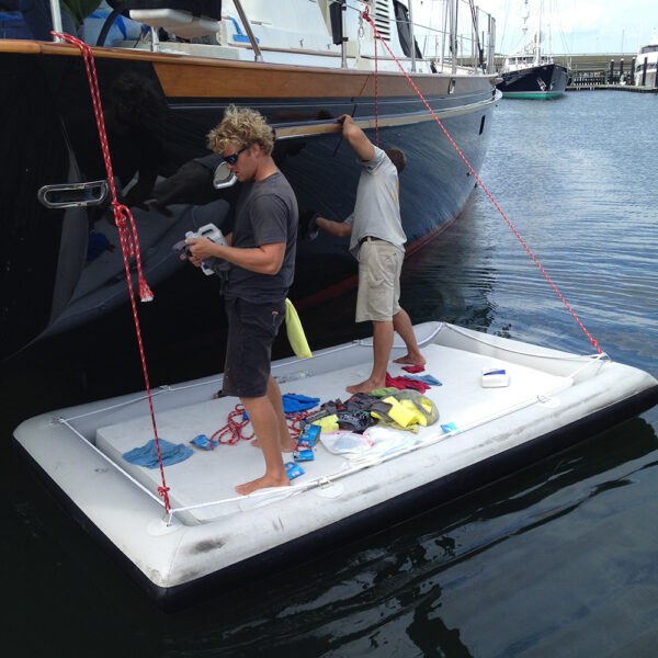 inflatable workfloat dock aere superyachts supplier