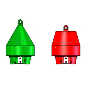 Fairway marker buoy for flowing water